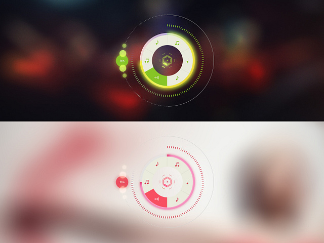 Circular Menu UI by Vinny Araujo for Jam3 on Dribbble