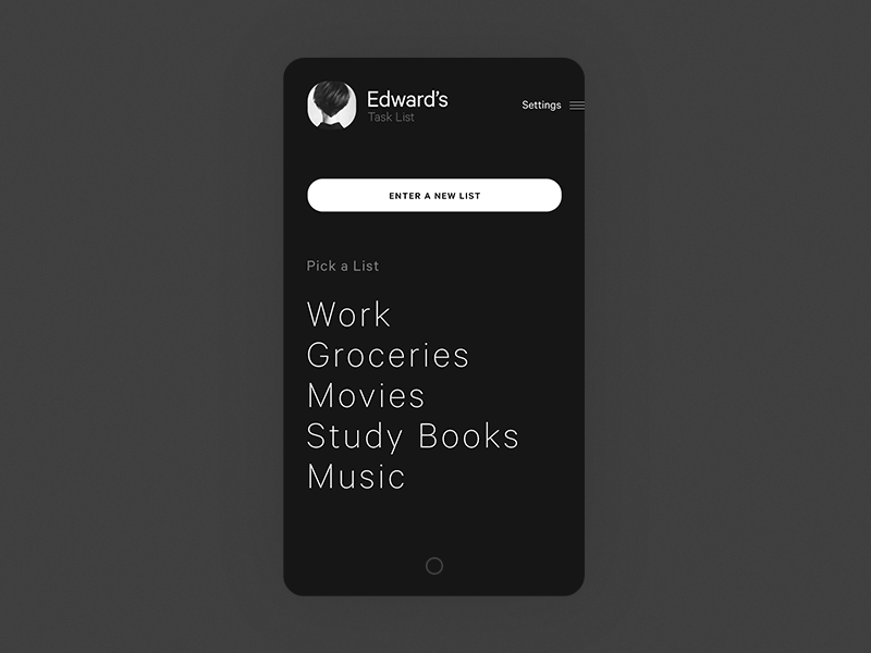 Checklist App Concept