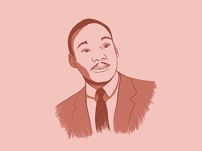 Martin Luther King Jr illustration martin luther king jr. milk procreate