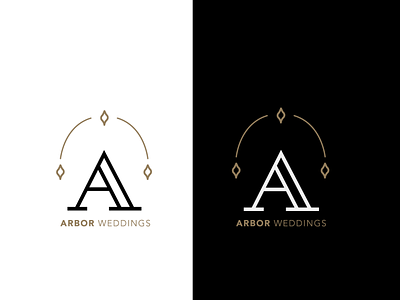 Arbor Weddings logo design logo logo design