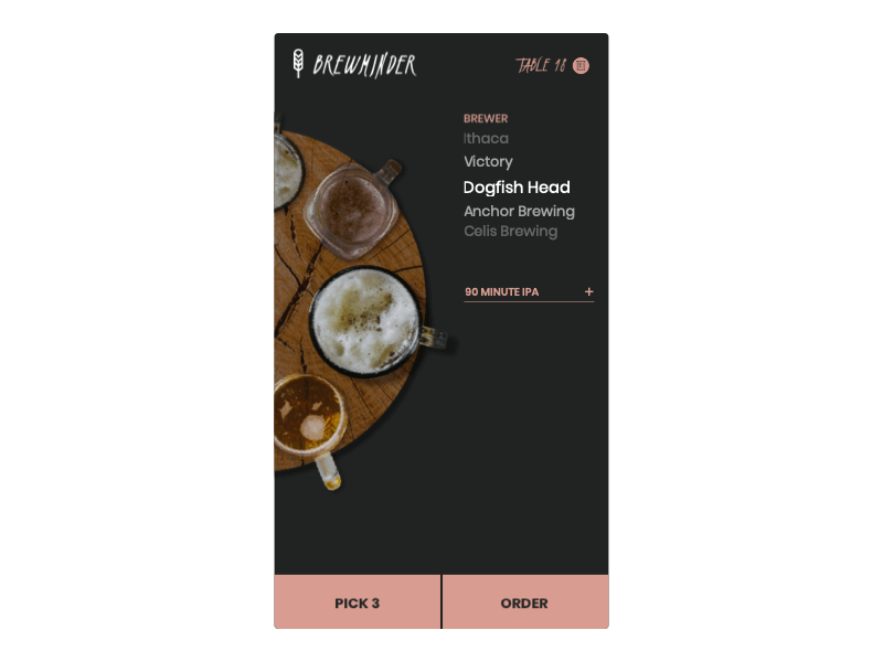 Brewminder UI animation app illustration ui ux