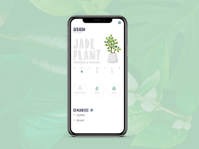 Plant App UI app design flat plant ui
