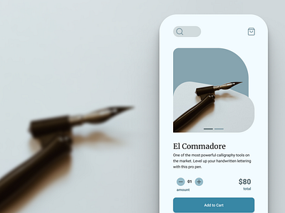 Fountain Pens E-Commerce Concept