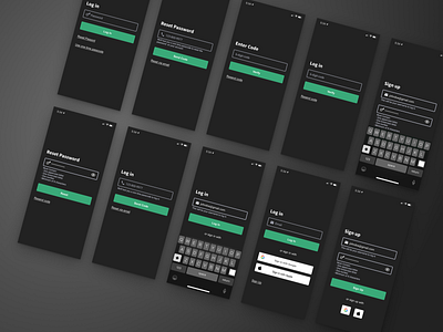 Log In Screen dark ui design form form design forms log in ui visual design