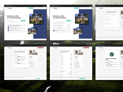 Homie Offer Upload for External Agents flow real estate ui user experience ux