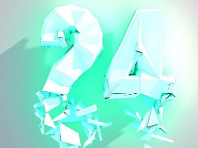 Countdown Lowpolytest5 09 3d countdown low poly much music typography