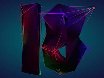 Countdown18 Rev01b 3d countdown low poly much music typography