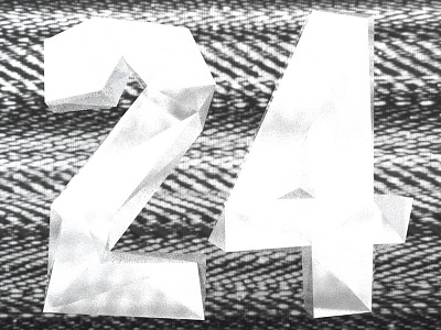 Countdown24 Rev03 3d countdown low poly much music typography