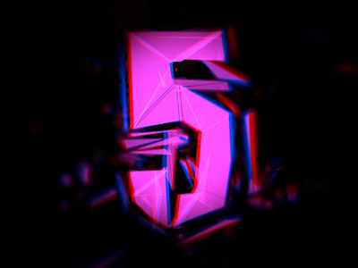 Countdown05 Rev03 Caustics 3d countdown low poly much music typography