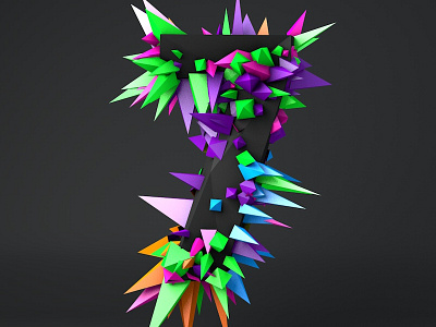 Countdown07 Rev04 3d countdown low poly much music typography