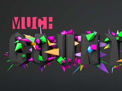 Bumperin01 Rev02 3d countdown low poly much music typography