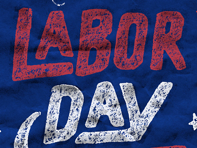 Labor Day handlettering pen and ink stamp typography