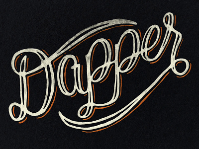 Dapper 'Til We Die hand drawn illustration micron pen pen and ink