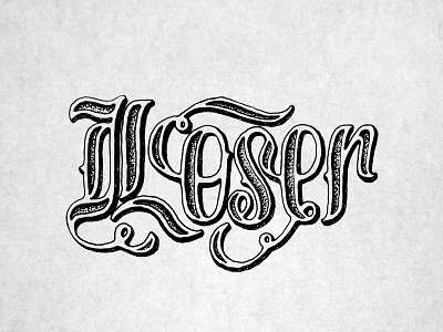 Loser... design hand drawn illustration lettering micron pen and ink resume script