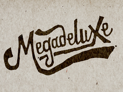 Megadeluxe hand drawn hand lettering heritage letter forms lettering micron pens t-shirt design type typography watercolor