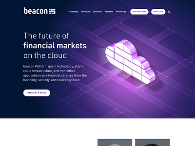 Beacon.io Website redesign financial technology ui ux website design wordpress