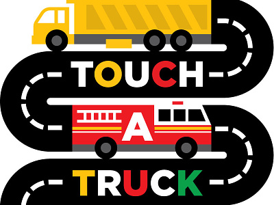 Touch-A-Truck Identity identity illustration