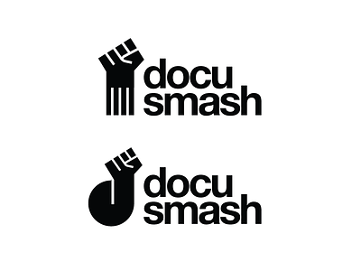 Docu Smash identity logo logomark
