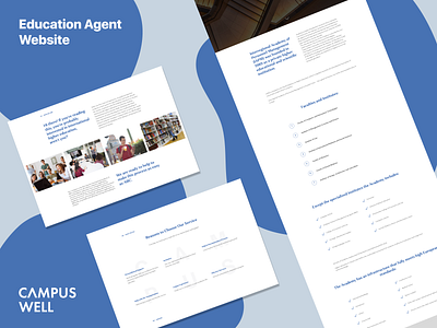 Education Agent Website design education education website figma ui uidesign ux uxdesign website