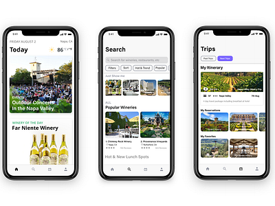 Napa valley winery finder app