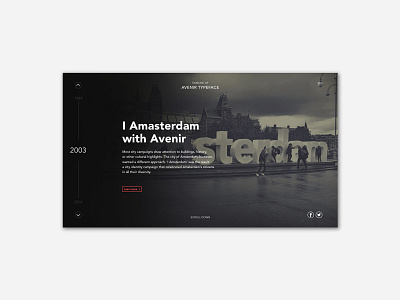 Timeline Avenir Website design web design