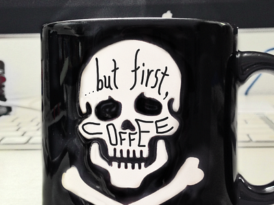 ...but first, coffee. coffee contest instagram mug skull type