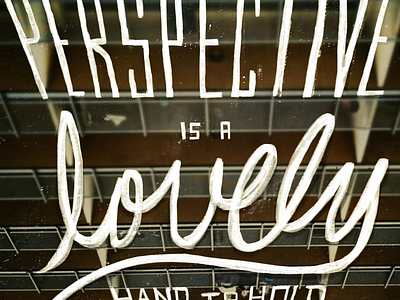 Perspective handlettering instagram lyric photo relientk typography