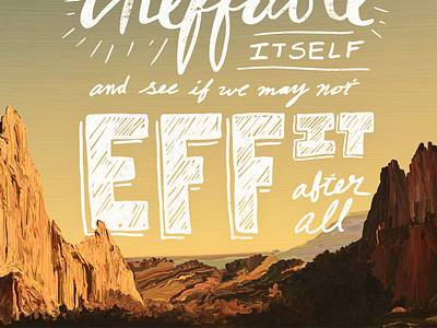 Ineffable co handlettering paint quote script type typography