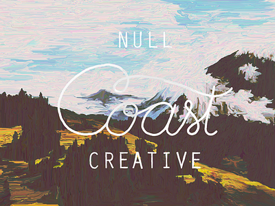 Null Coast Creative colorado lettering mountains null coast painting typography