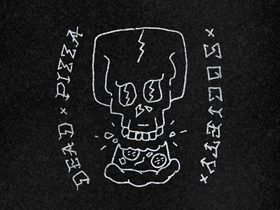DEADxPIZZAx2 deadpizza flash pizza skull tattoo