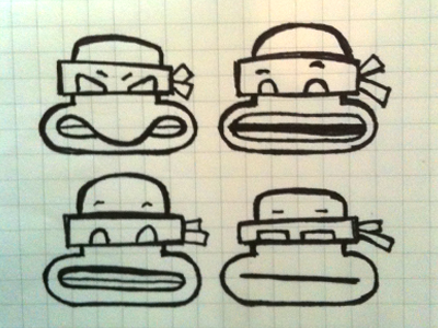 Toitles on the brain drawing mutant ninja sketch teenage tmnt turtles