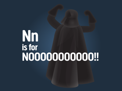 N is for... alphabet enhanced george lucas noooooooooo star wars