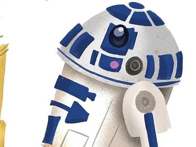 R2-D2 artoo droids illustration r2d2 star wars