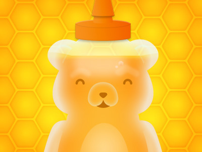 Honeycomb honey honey bear honeycomb