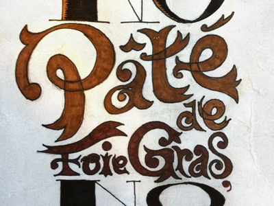 No Pâté 2 drawing sketching type typography