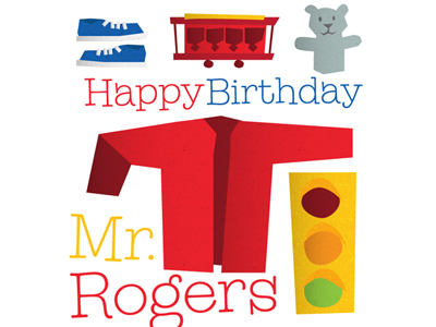 Happy Birthday Mr. Rogers cardigan daniel happy birthday mr. rogers sneakers trolley