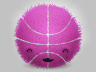 Monsterball - Akala basketball dribbble happy kawaii monsterball pink smile