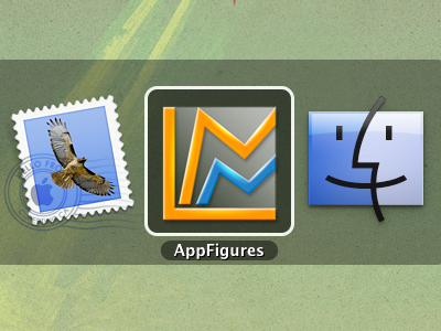 appFigures Icon appfigures charts dock fluid icon