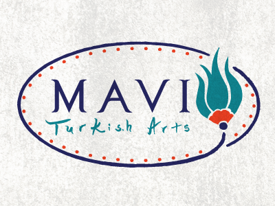 Mavi logo tulip type