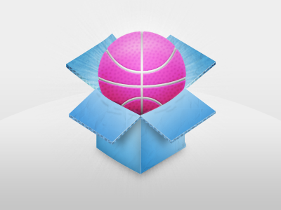 DropppBox ball basketball box dribbble dropbox