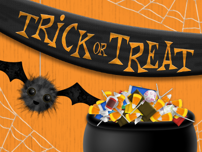 Trick or Treat bat candy halloween trick or treat