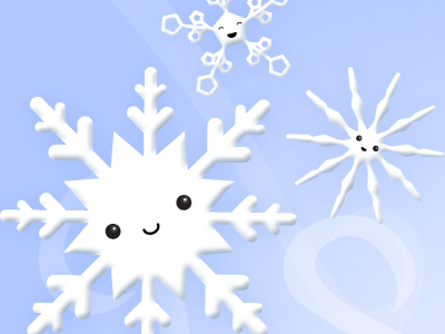 Snowflake kawaii snowflake