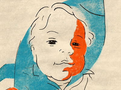 Holden baby face holden illustration portrait