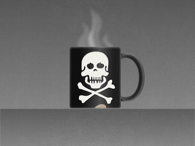 My Favorite Mug bones mug pirate sketchapp skull steam vector