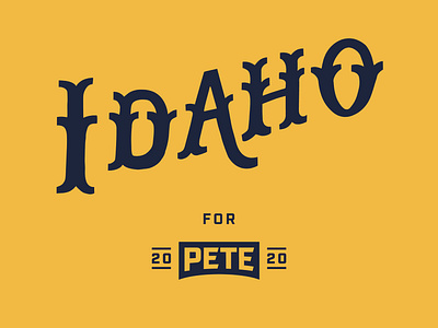 Idaho 2020 campaign campaign design handlettering idaho president