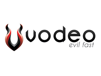 Vodeo Logo branding cid evil fast logo logo design sexy skate v vodeo