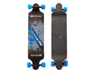 BodyGlove Skate Longboard Design graphic design illustrator longboard print design product design skate waves