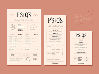 P's & Q's Restaurant Concept