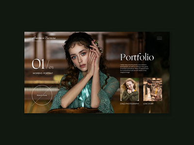 Web concept for photographer beauty design green inspiration landing photo photograher photography ui uidesigners uiux userinterface ux uxdesign uxui web website websitedesigner