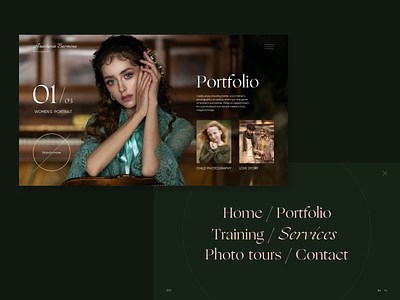 Web concept for photographer